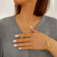 Pack de Joyería - Collar, Pulsera, Pendientes, Anillo